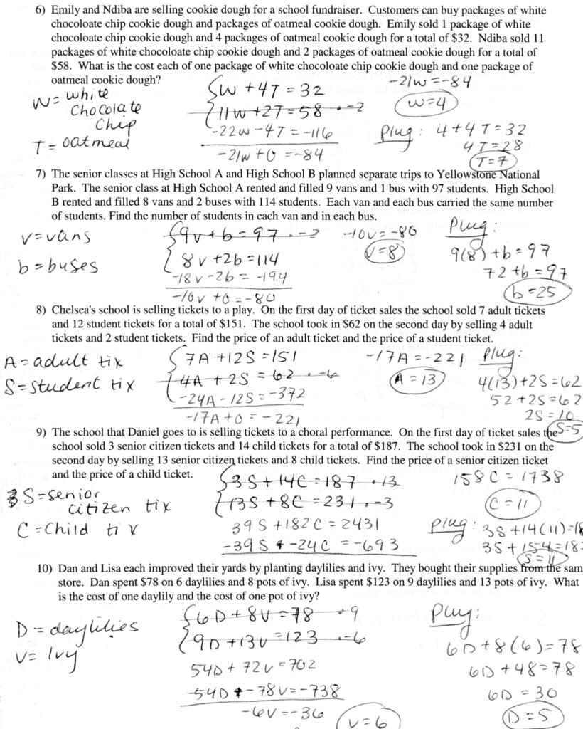 Quadratic Equations Applications Worksheet Kids Activities Algebra 