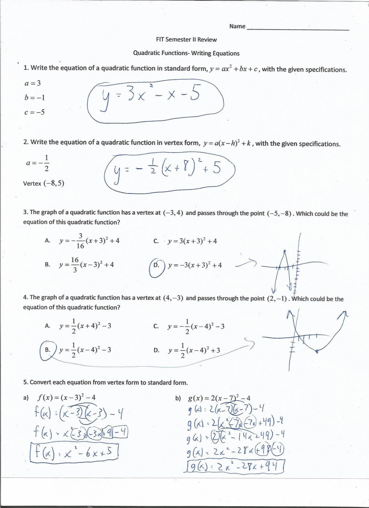 characteristics-of-linear-functions-practice-worksheet-b-answer-key