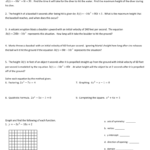 Quadratics Applications Homework Worksheet