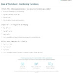 Quiz Worksheet Combining Functions Study