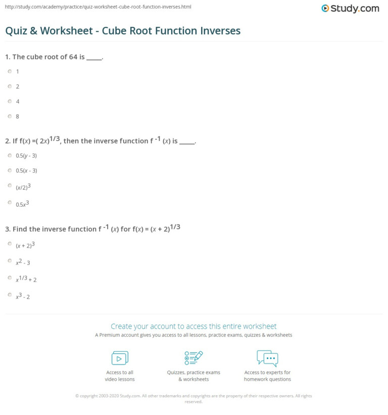 quiz-worksheet-cube-root-function-inverses-study-function-worksheets