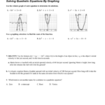 Solving Quadratic Equationsgraphing Worksheet Answer Key Db excel