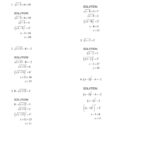 Solving Radical Equations Worksheet Answer Key Algebra 2 Worksheets