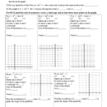 Worksheet Graphing Quadratics From Standard Form Answer Key Pdf