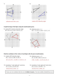 Graphing Parent Functions And Transformations Worksheet Kuta Software ...