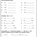 Absolute Value Equations Worksheet Answer Key Thekidsworksheet