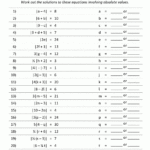 Absolute Value Worksheets