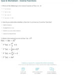 Algebra 2 Inverse Functions Worksheet Promotiontablecovers