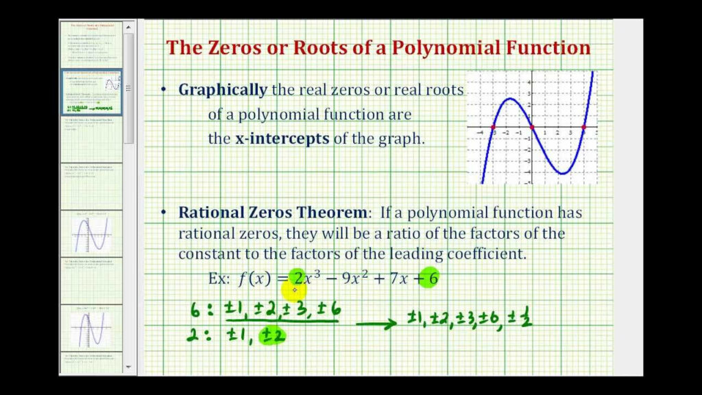 Analyzing Graphs Of Polynomial Functions Worksheet Answers Function