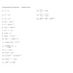 Applications Of Exponential And Logarithmic Functions Worksheet