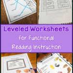 Classroom Tools You Need Leveled Functional Reading Worksheets