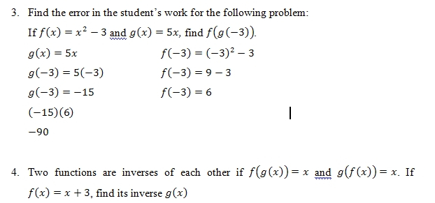 Composition Of Functions Word Problems Worksheet With Answers Function Worksheets