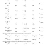 Exponential Function Worksheet