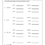 Find The Values Of The Six Trigonometric Functions Using Unit Circle