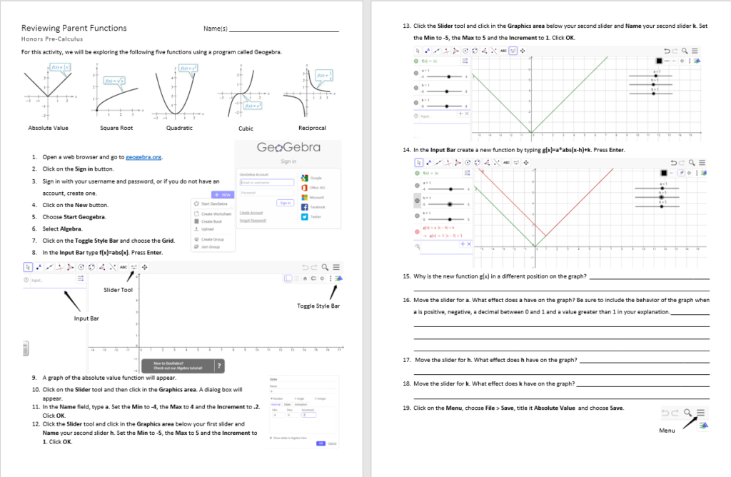 Functions And Their Graphs Precalculus Calculus Diagram