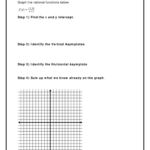 Graphing Rational Functions Practice Function Worksheets