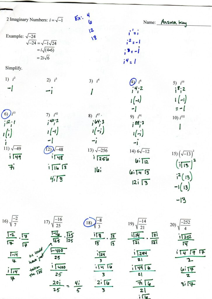Graphing Rational Functions Worksheet Answer Key Function Worksheets
