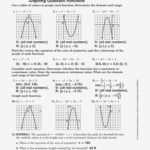 Graphs Of Quadratic Functions Worksheet With Answers Function Worksheets