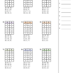 Identifying Points Of A Function In A Table Worksheet Template With