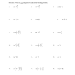 Inverse Linear Functions Worksheet Answers Printable Worksheets And