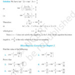 Inverse Trigonometric Functions NCERT Pdf Read Online Class 12