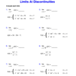 Limits Of Trigonometric Functions Worksheet With Answers Pdf Vegan