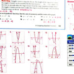 Practice Worksheet Graphing Quadratic Functions In Standard Form Answers