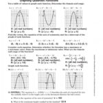 Quadratic Functions Worksheet Answers Worksheet Graphing Quadratic