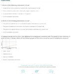 Quiz Worksheet Linear Exponential Quadratic Functions Study