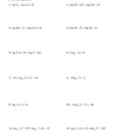 Solving Exponential And Logarithmic Equations Worksheet Answers Kuta