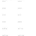 Solving Exponential Equations Worksheet With Answers Db Excel