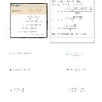 Transformations Of Quadratic Functions Worksheet