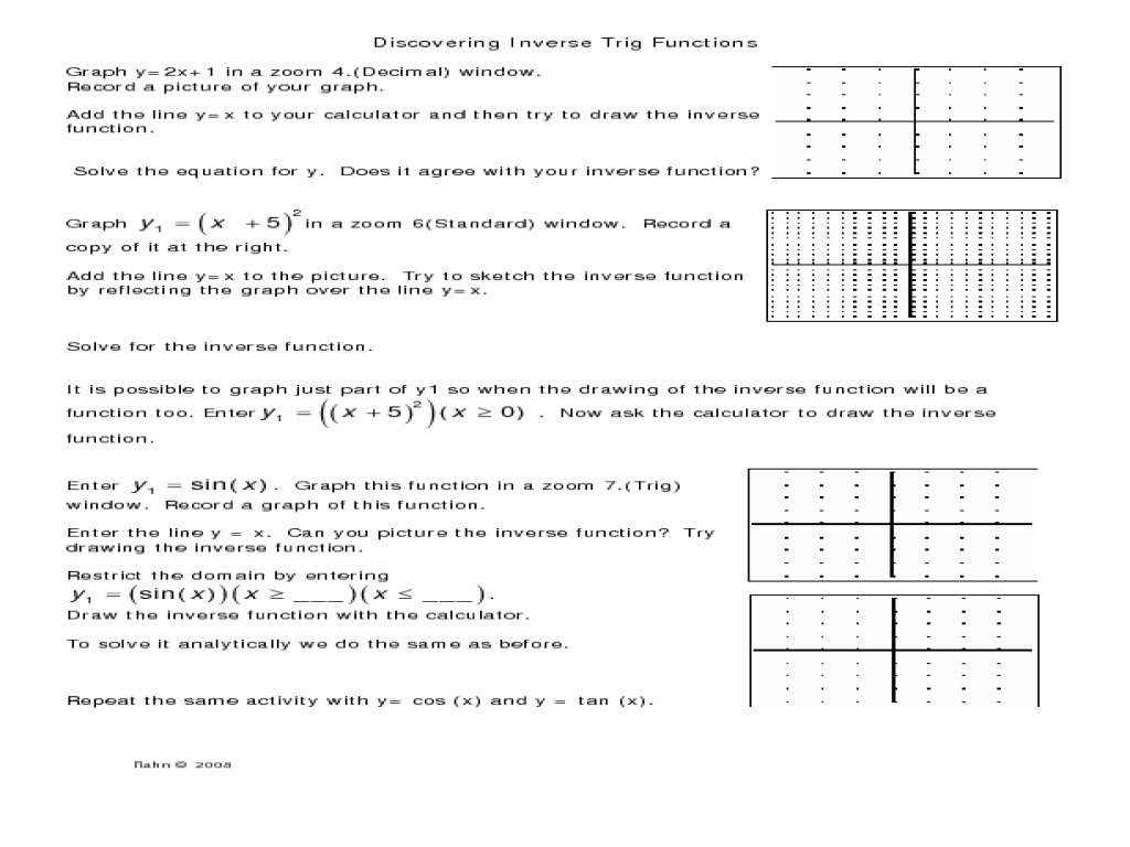  Worksheet 7 4 Inverse Functions Free Download Qstion co