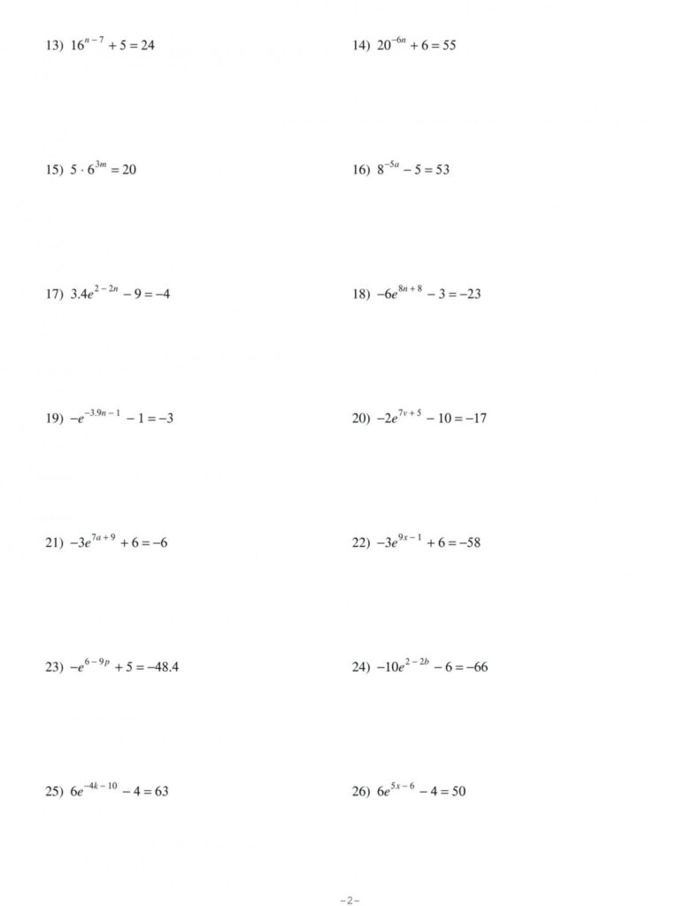 Writing Exponential Functions From Tables Worksheet Writing Function 