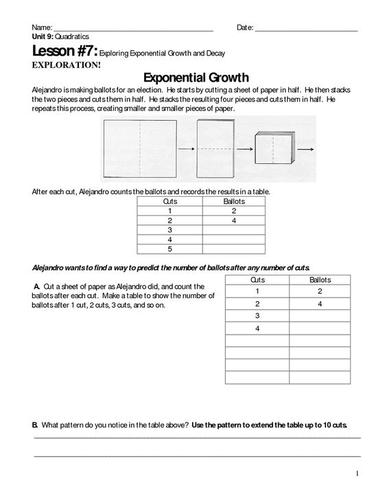 10 Exponential Growth And Decay Worksheet Answers Worksheets Decoomo