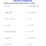 16 Multiplication Math Worksheets Exponents Worksheeto