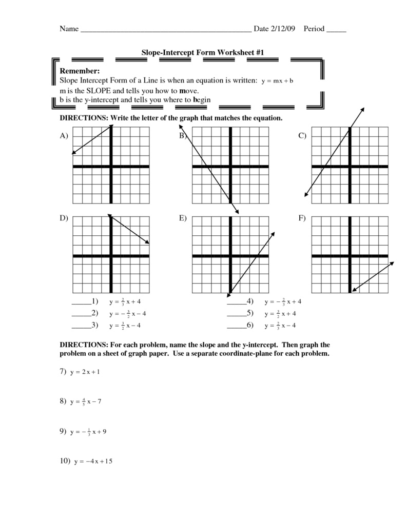 18 Graph Using Intercepts Worksheets Worksheeto