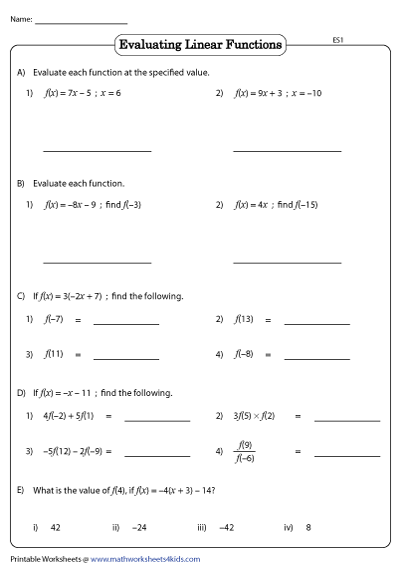 21 Functions Worksheet Pdf JayKaydn