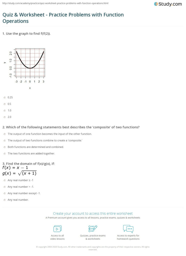 30 Composite Function Worksheet Answers Education Template