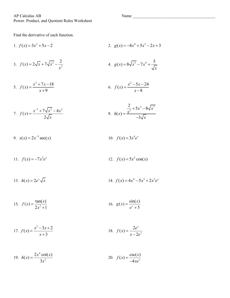 30 Powers Of Products And Quotients Worksheet Support Worksheet