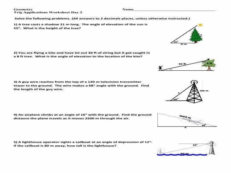 39 Right Triangle Trigonometry Worksheet With Answers Worksheet For You
