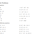 41 Quadratic Equation Worksheet With Answers Worksheet Information