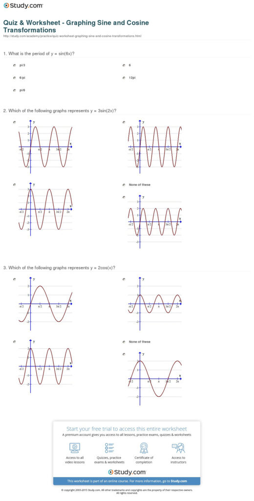 44 Graphing Sine And Cosine Worksheet Answers Worksheet For You