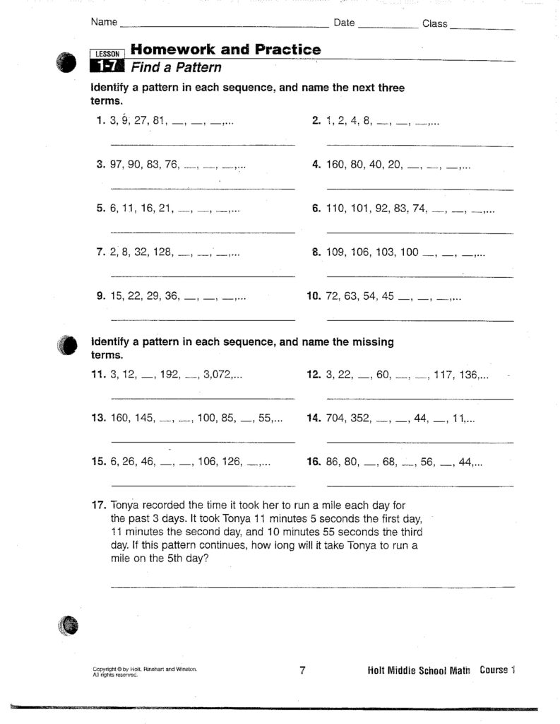 9 Best Images Of Arithmetic Recursive And Explicit Worksheet 