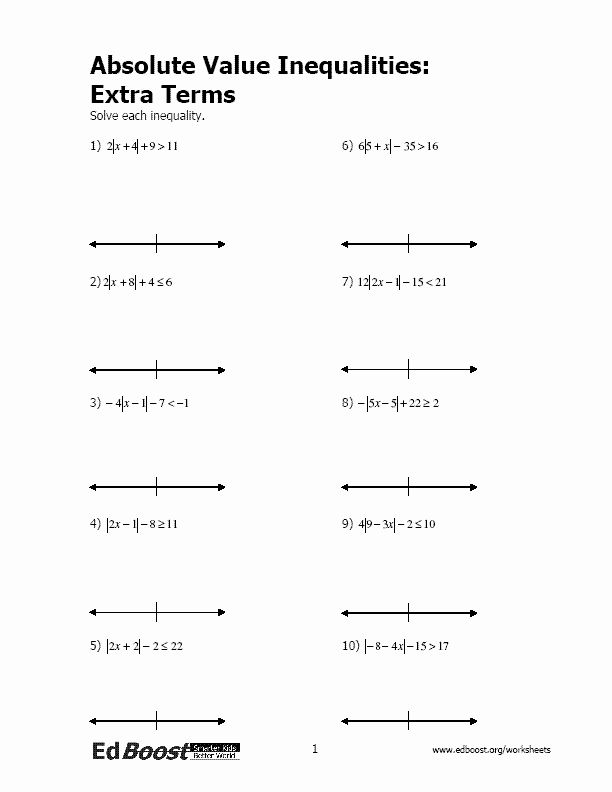 Absolute Value Worksheet Grade 7