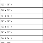 Adding Subtracting Square Roots FREE Printable Worksheets Square