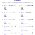 Algebra 1 Worksheets Domain And Range Worksheets