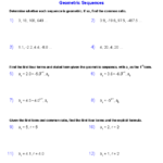 Algebra 2 Worksheets Sequences And Series Worksheets Arithmetic