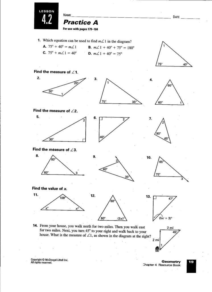 Angle Sum difference Identities Worksheet Answers Angleworksheets