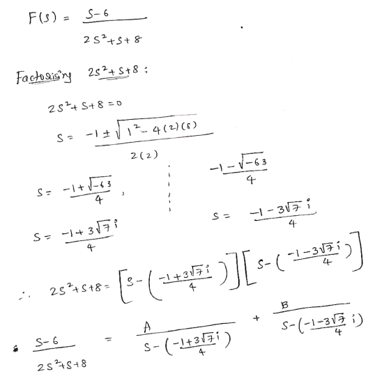 Answered Determine The Inverse Laplace Transform Bartleby